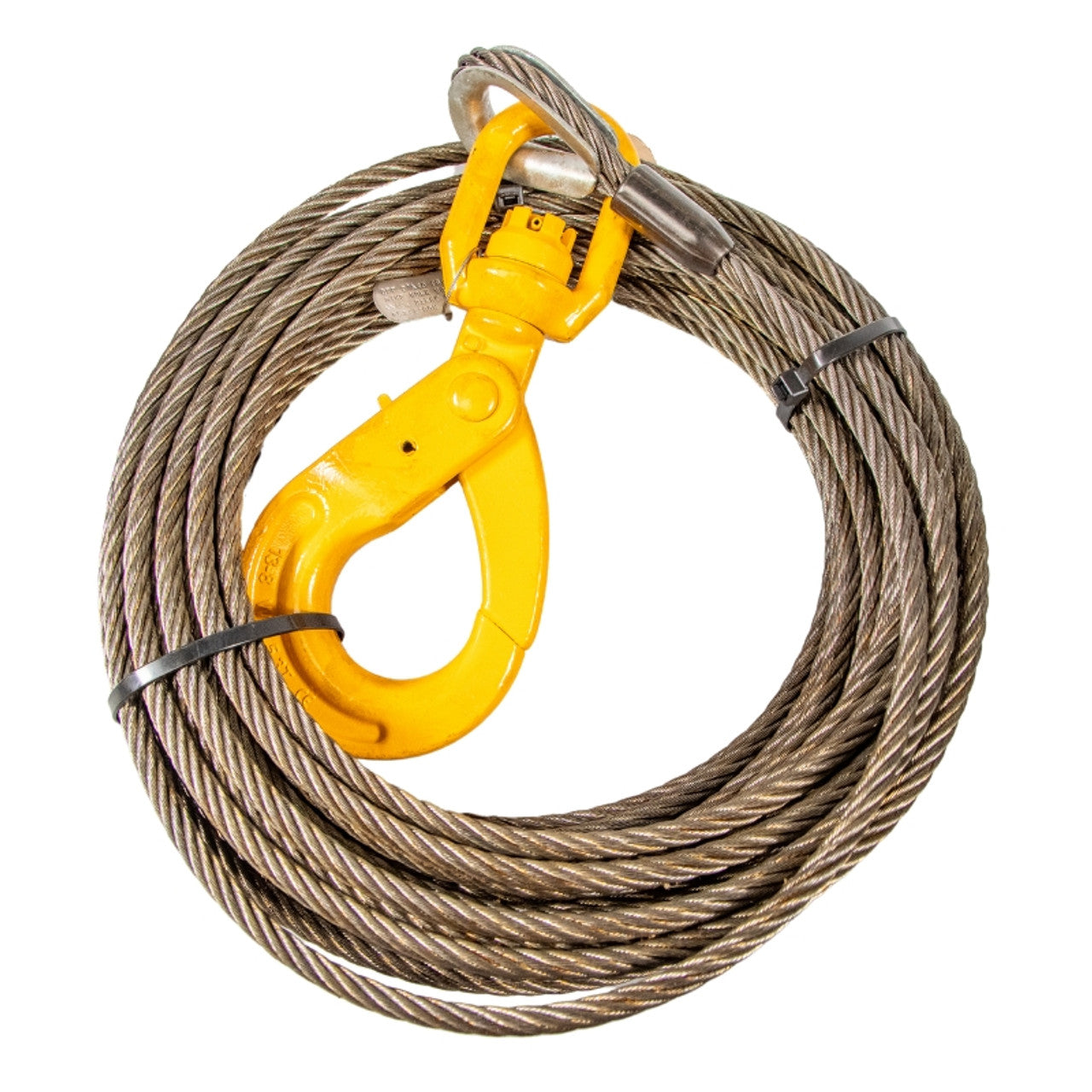 100' Winch Cable W/ Standard Swivel (Fiber Core)