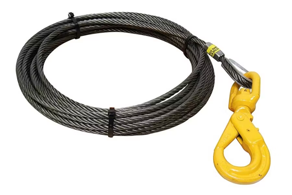 50' Winch Cable W/ Standard Swivel (Fiber Core)