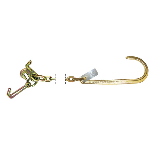 5/16" x 10' Grade 70 T, Grab, Mini J, & 15" J Hook Chain