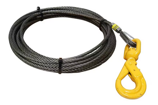 50' Winch Cable W/ Standard Swivel (Fiber Core)